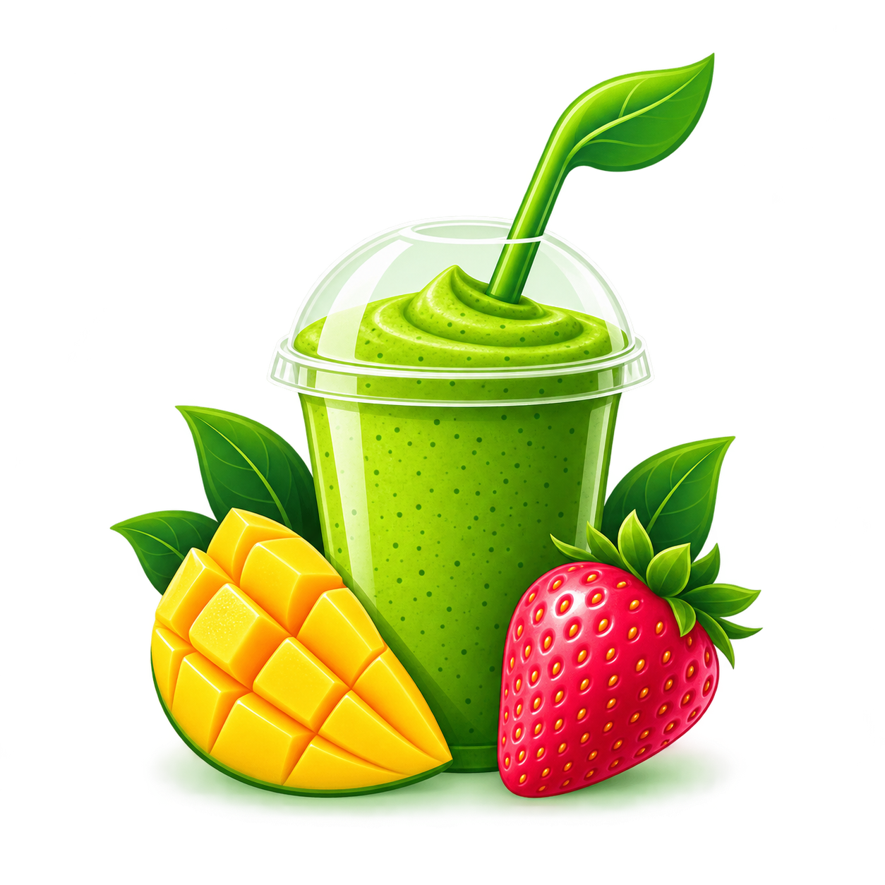 New AI-created illustration, not an archived original Healthy Smoothie Bar — AI-created example